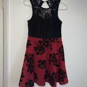 Dress with Velvet Roses